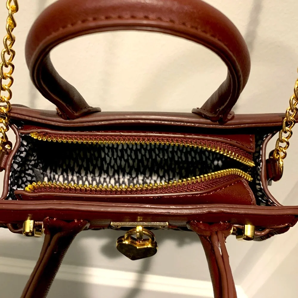 2/$12 NWOT Wine Crossbody Purse - Picture 2 of 7